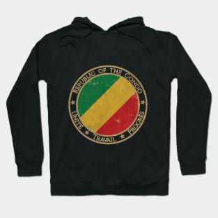 Vintage Republic of the Congo Africa African Flag Hoodie
